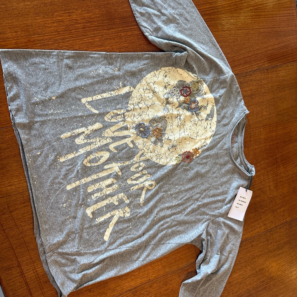 Kyla  Seo Eco-Friendly Gray Kids Long Sleeve Tee